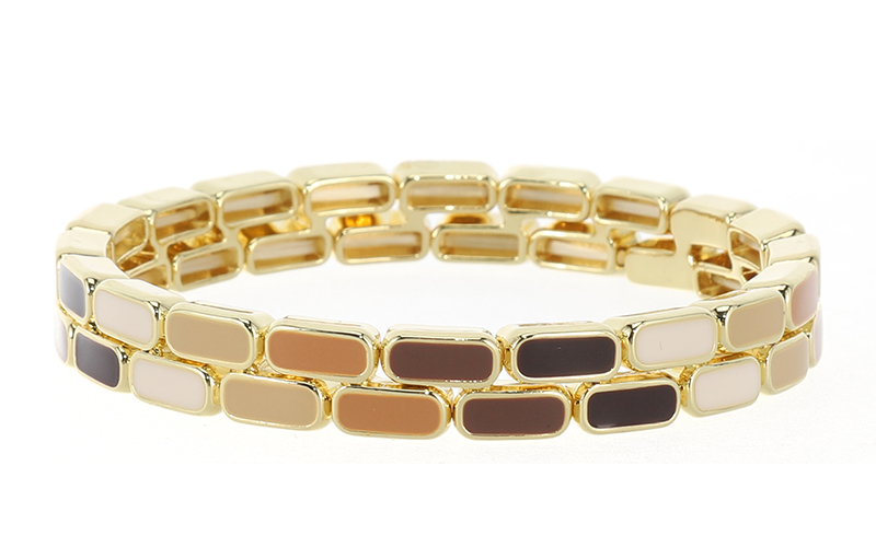 Mix browny damesarmband Zoey