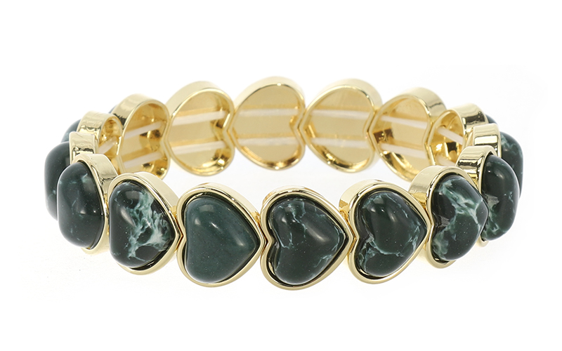 Dark green damesarmband Lova