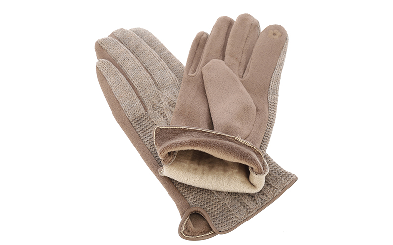Handschoenen Lucerne taupe in use