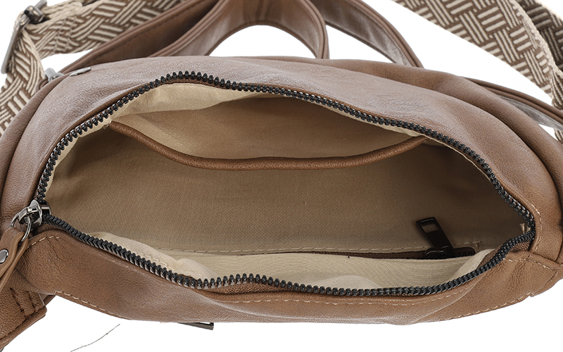 Taupe Crossbodytasje Duke – afbeelding 4