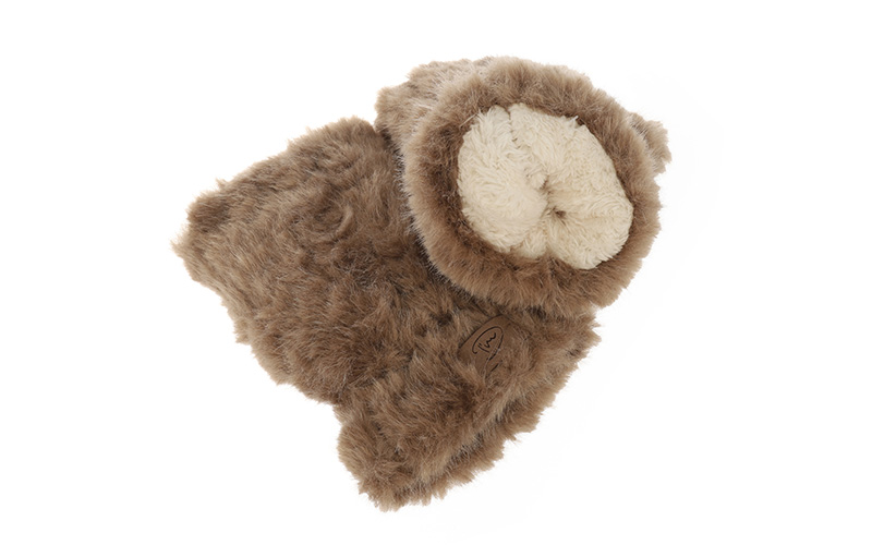 Handschoenen Banff taupe in use