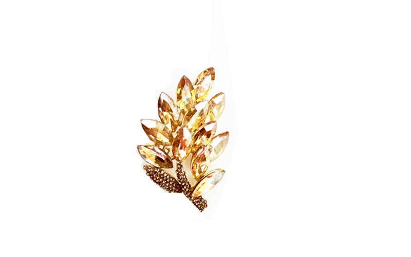 Brooch Champagne Tree