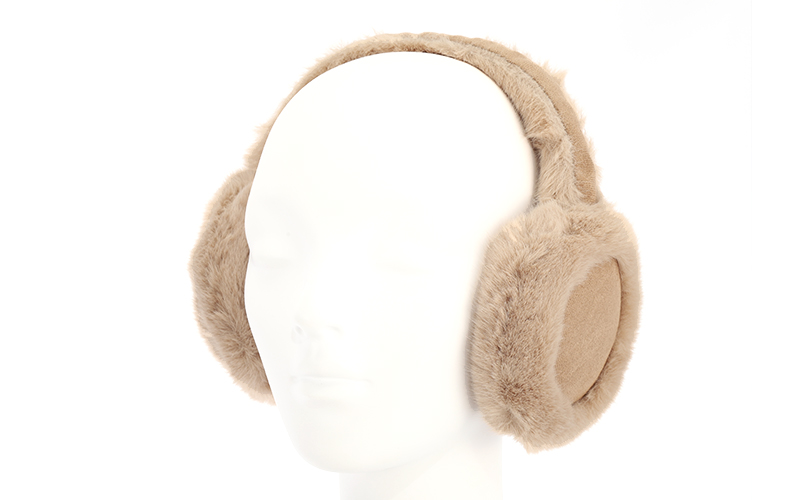 Taupe Ear Warmers Lammy