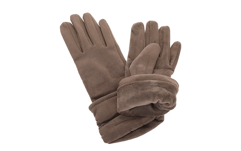 Taupe Ladis Handschoenen in use