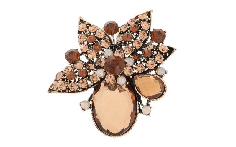 Laurine Bronze Brooch