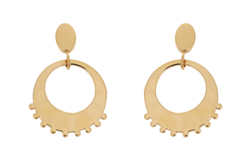 Boucles d'Oreilles Valerie Golden en situation