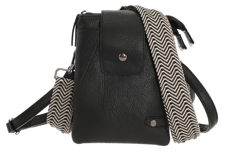 Black Crossbody En Telefoontasje Horton in gebruik