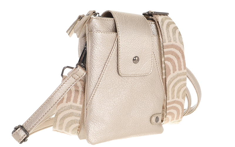 Champagne Crossbody En Telefoontasje Horton – afbeelding 3