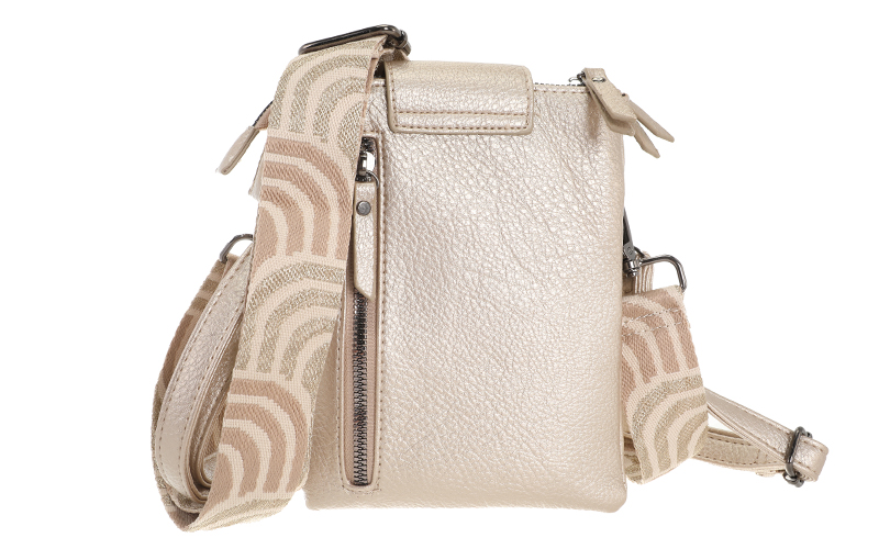 Champagne Crossbody En Telefoontasje Horton – afbeelding 4