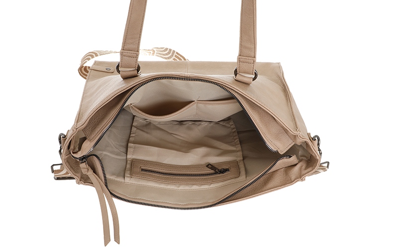 Khaki Shopper/Schooltas Veghel – afbeelding 4