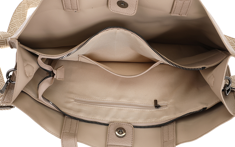 Taupe Handtas Dijon – afbeelding 4