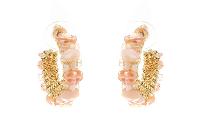 Champagne Bliss Earrings in use