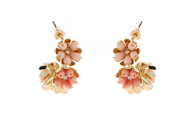 Boucles d'Oreilles Champagne Pep en situation