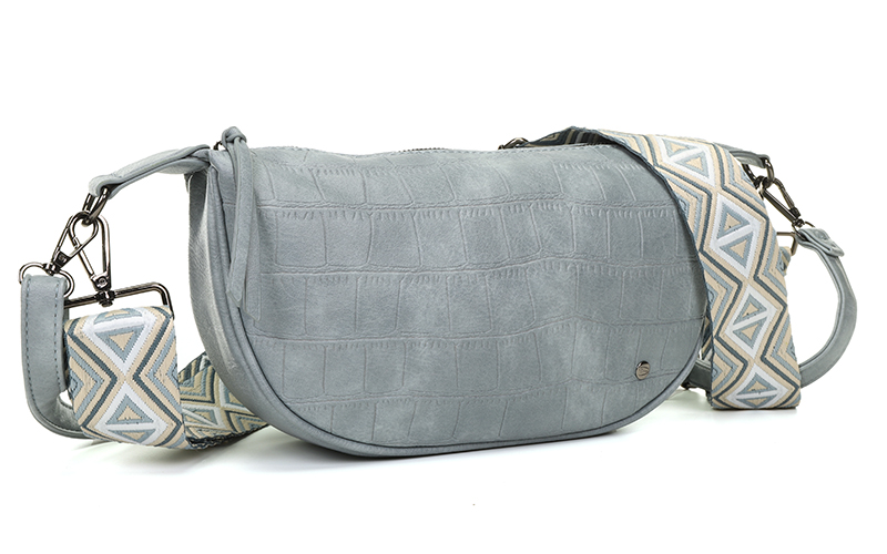 Sac Bandouliere Bleu Manchester en situation