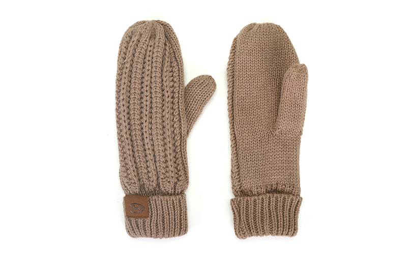 Moufles Tricot Taupe Makalu