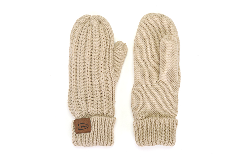 Moufles Makalu Natural en grosse maille