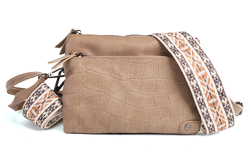 Taupe Crossbody En Schoudertasje Brussel