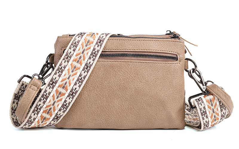 Taupe Crossbody En Schoudertasje Brussel – afbeelding 3
