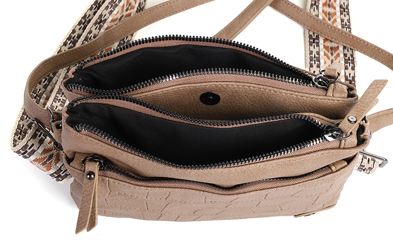 Taupe Crossbody En Schoudertasje Brussel – afbeelding 4