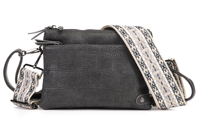 Dark Grey Crossbody En Schoudertasje Brussel