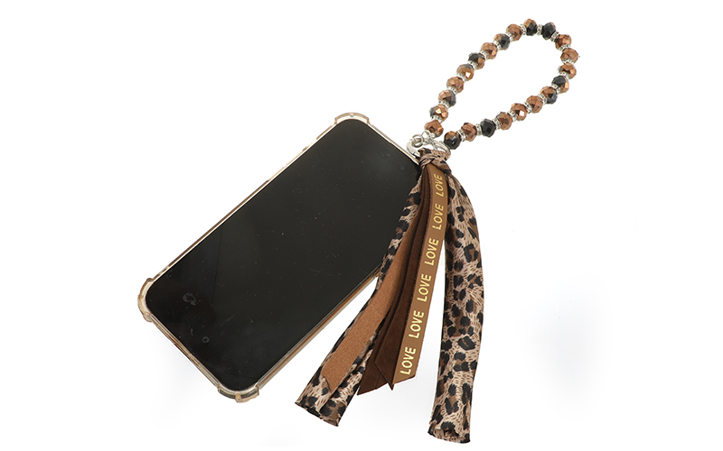 Porte-Clés Amber Browny Cristal Tassel en situation
