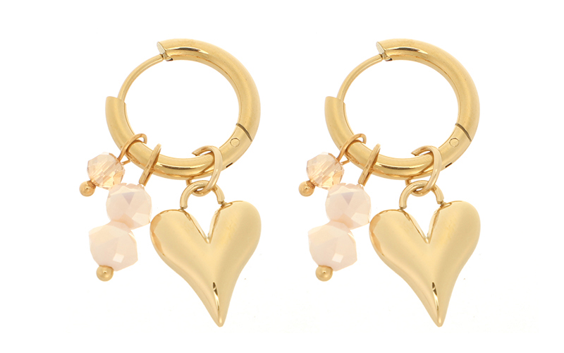 Boucles d'Oreilles Dorées Guusje en situation