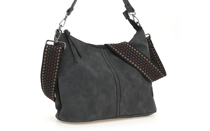 Sac Bandoulière Noir Palma en situation