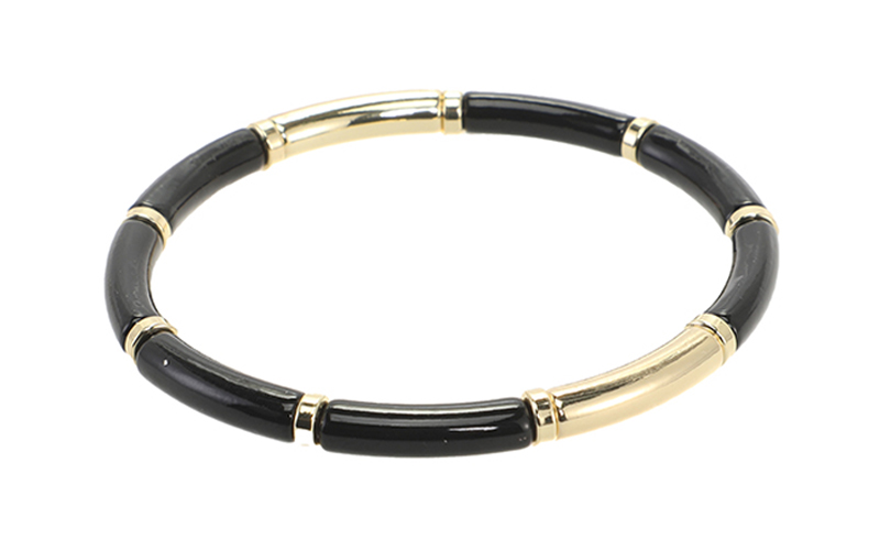 Black Enamel Damesarmband Jay