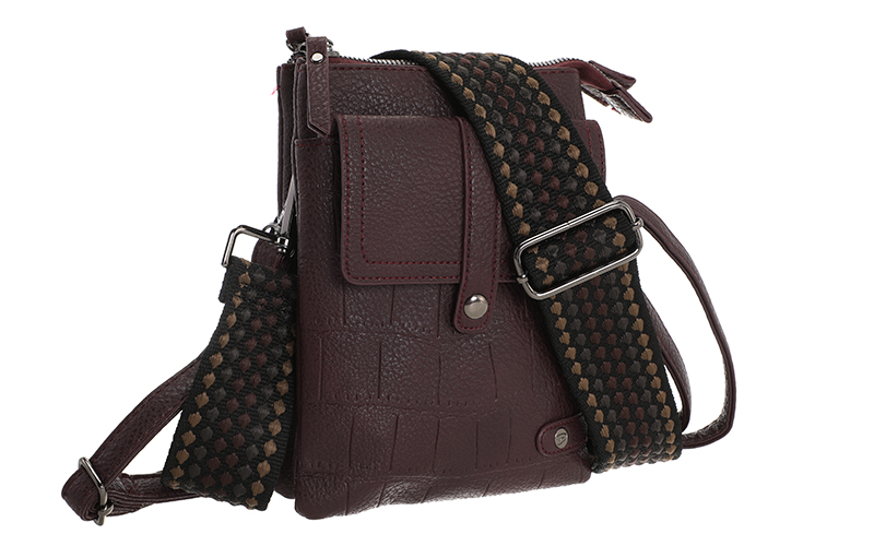 Bordeaux Telefoon- En Schoudertasje Tyler – afbeelding 3