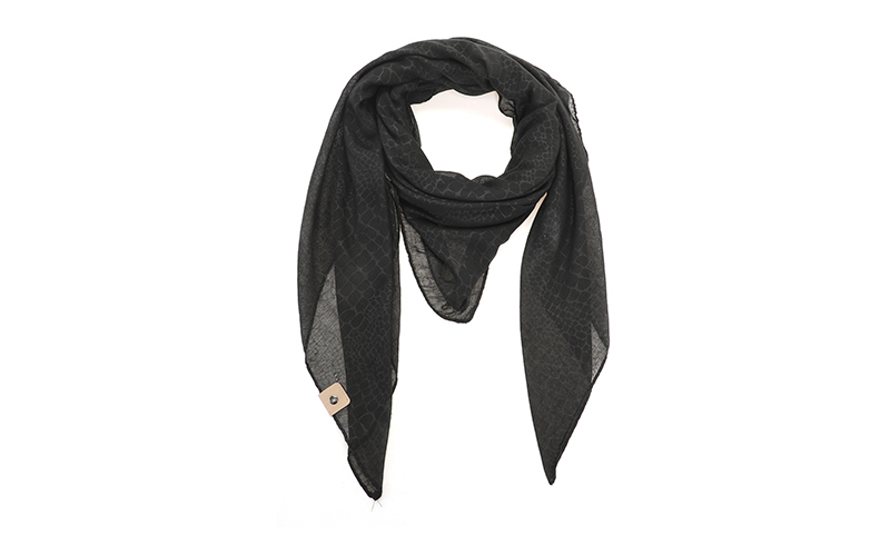 Vierkante Black Sjaal Santiago