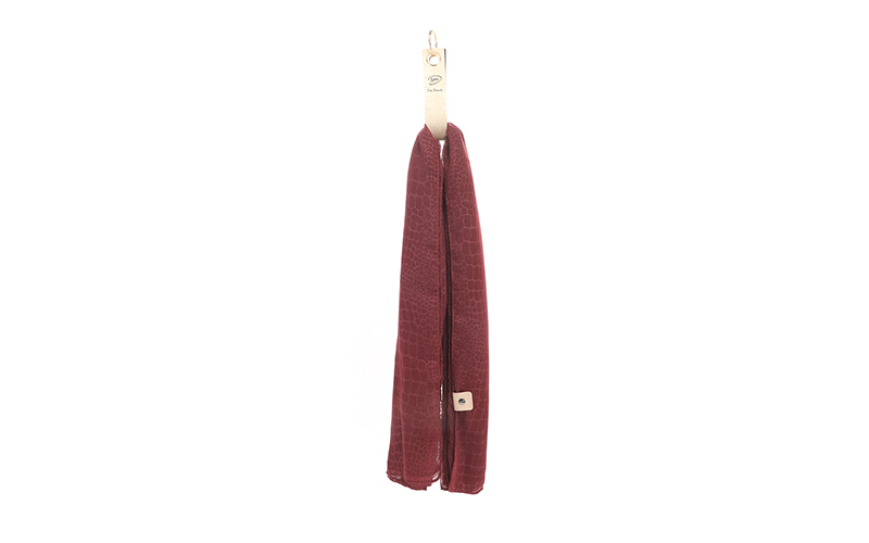 Vierkante Bordeaux Sjaal Santiago – afbeelding 3