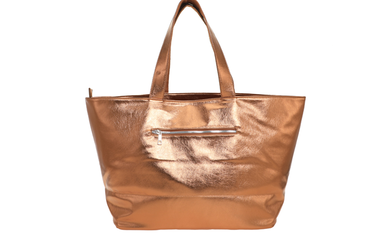 Brons Schoudertas / Shopper Seychellen – afbeelding 5