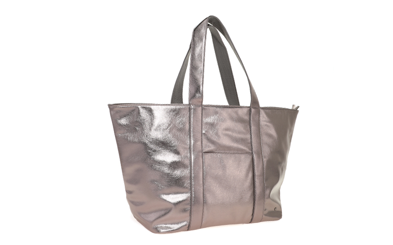 Metallic Schoudertas / Shopper Seychellen in gebruik