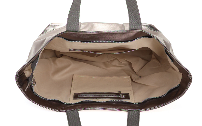 Metallic Schoudertas / Shopper Seychellen – afbeelding 4