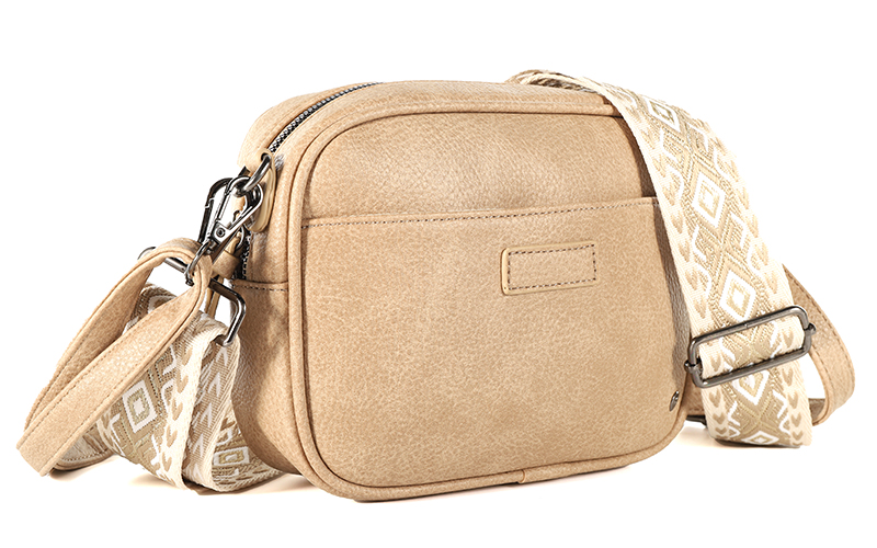 Taupe Schoudertas Santorini – afbeelding 2