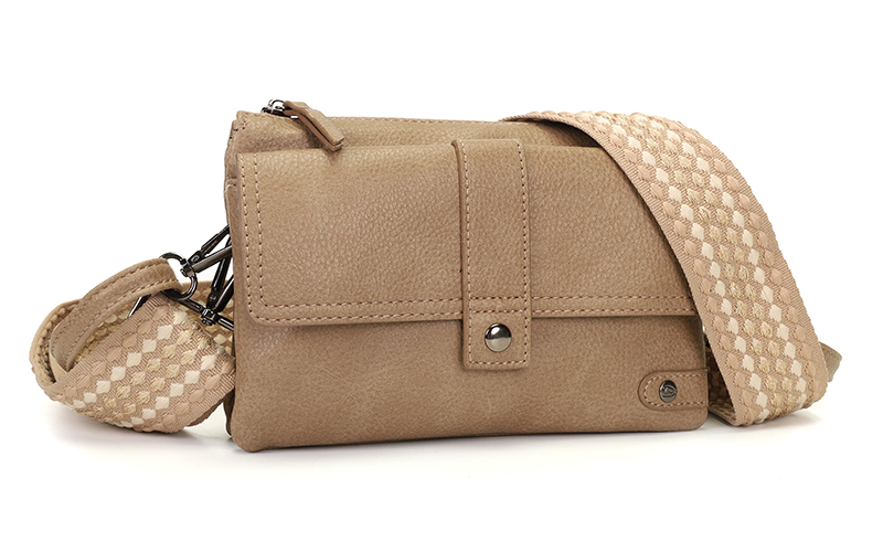 Taupe Crossbody En Schoudertasje Naarden – afbeelding 4