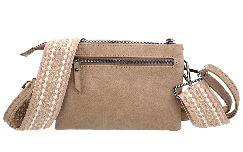 Taupe Crossbody En Schoudertasje Naarden – afbeelding 5