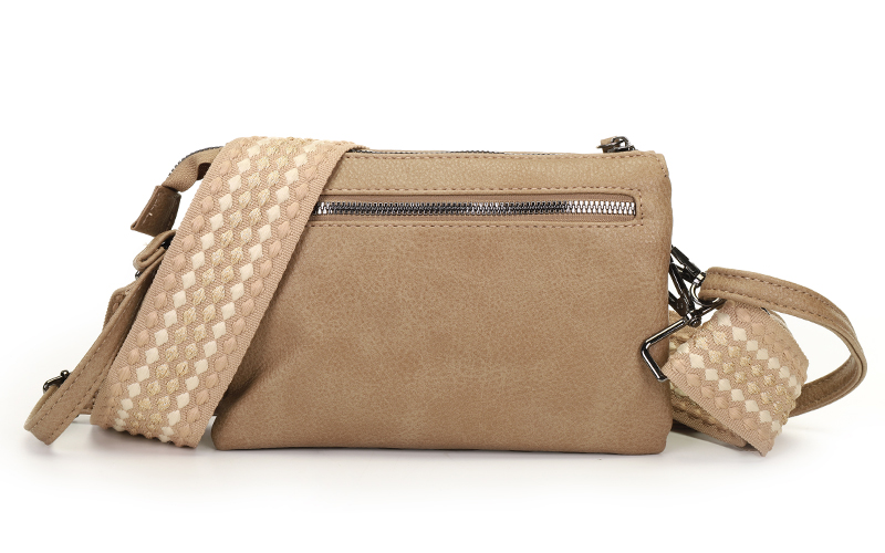 Taupe Crossbody En Schoudertasje Naarden – afbeelding 6
