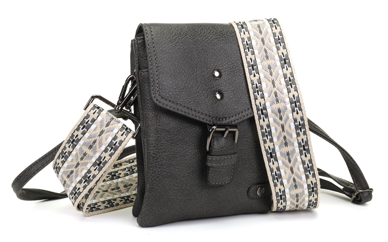 Dark Grey Telefoon- En Schoudertasje Kansas – afbeelding 6