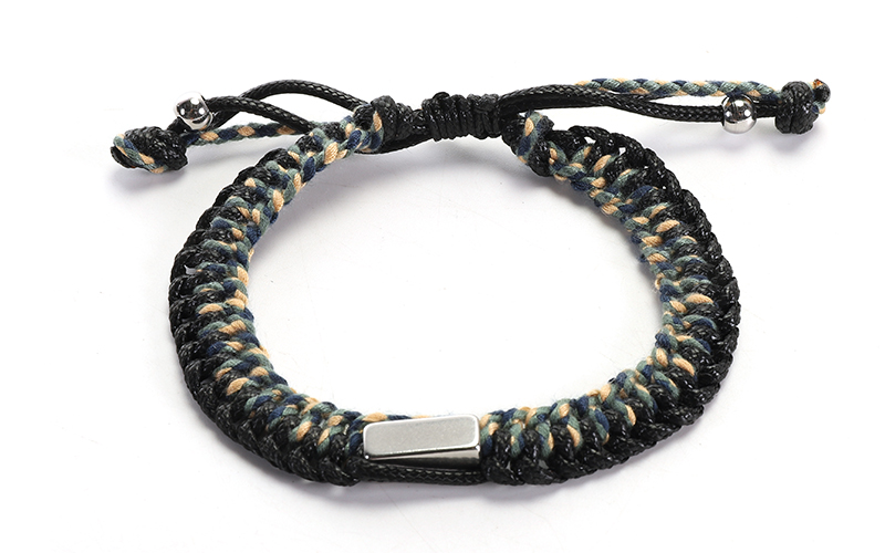 Zwart Groene Herenarmband Luuk