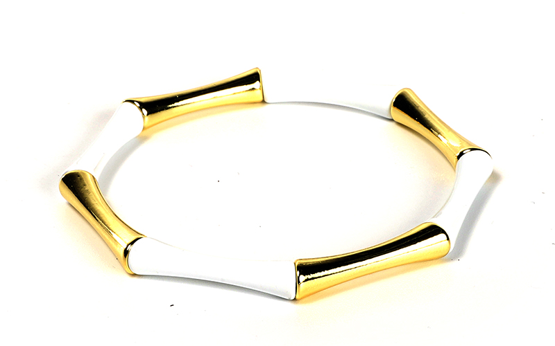 Witte Enamel Damesarmband Emma