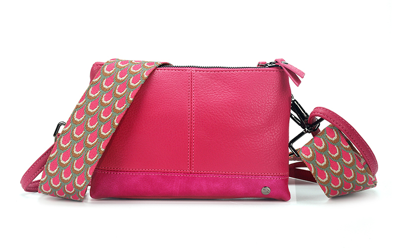 Roze Schoudertasje Harbin – afbeelding 3