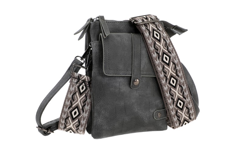 Dark Grey Telefoon- En Schoudertasje Tyler – afbeelding 3