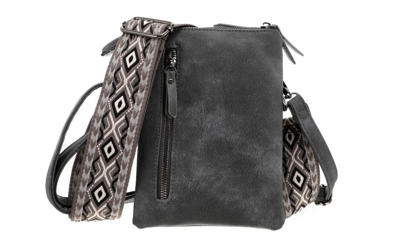Dark Grey Telefoon- En Schoudertasje Tyler – afbeelding 4