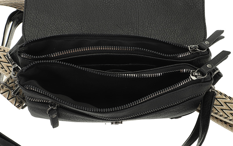Black Crossbody / Schoudertasje Rochdale – afbeelding 4