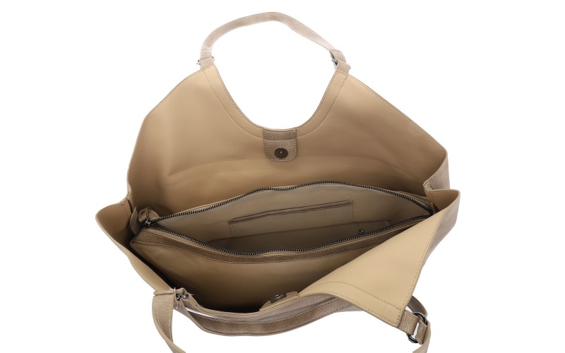 Taupe Schoudertas Cologne – afbeelding 4