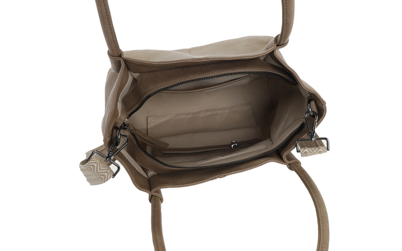 Taupe Schoudertas Melbourne – afbeelding 4