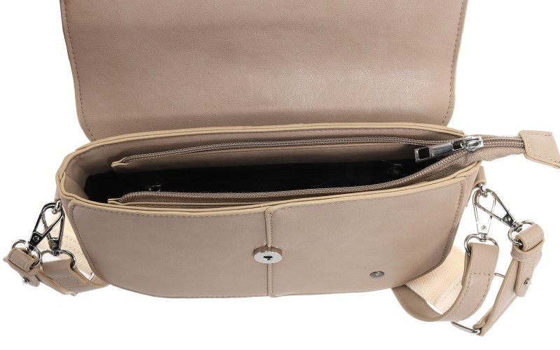 Light Taupe Crossbodytas Santiago – afbeelding 4