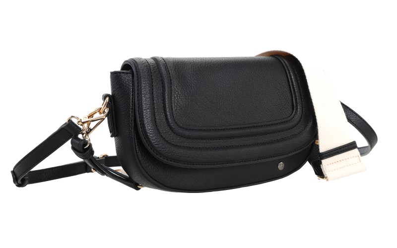 Black Crossbody Tas Austin in gebruik