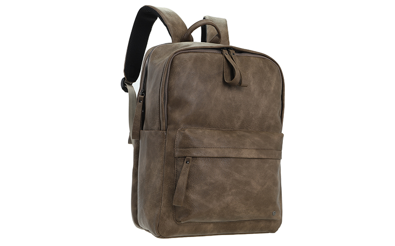 Taupe Rugzak Limerick in gebruik